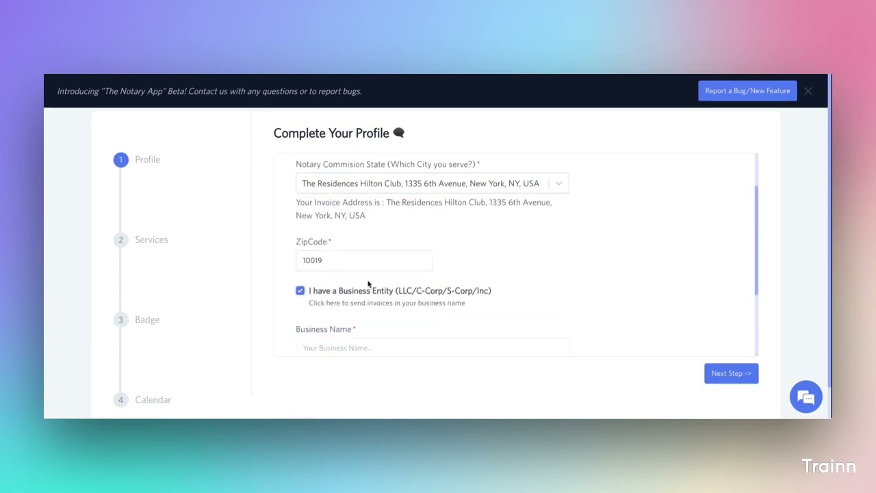 The Notary App - Registration and Onboarding