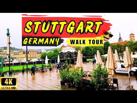 Germany Top City Tour | 4K Walking Tour Germany | Stuttgart Germany 4k