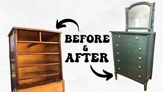 Refinishing Antique Dresser / Flipping Thrifted Furniture to Sell