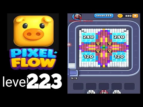 Pixel Flow Level 223 Walkthrough
