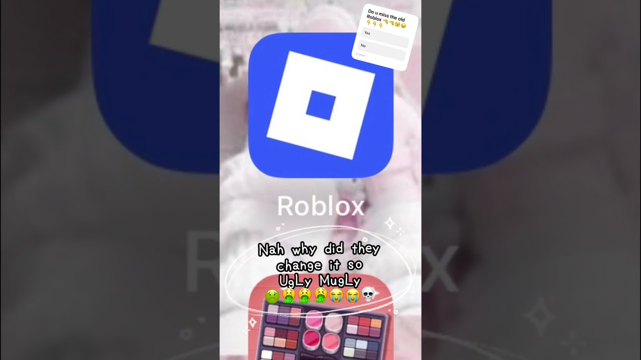 IT'S SO UGLY NOW 💙💔 #robloxlogo #roblox #why #help #subscribe #slay #fyp