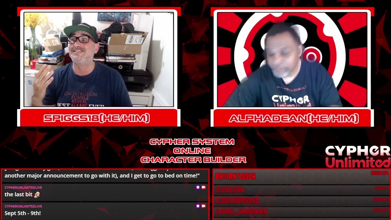 Cypher System Online Character Builder Demo