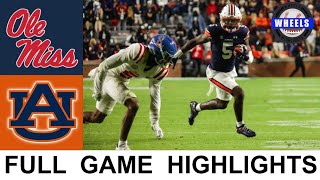 18 Auburn vs #10 Ole Miss Highlights | College Football Week 9 | 2021 College Football Highlights