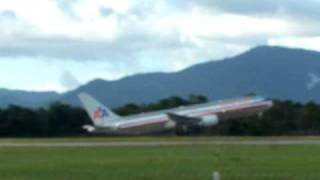 preview picture of video 'American Airlines Boeing 763 Take off Piarco'