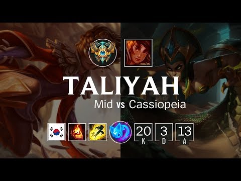 Taliyah Mid vs Cassiopeia - KR Challenger Patch 8.24