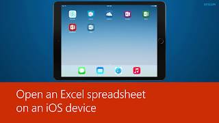 Open an Excel spreadsheet on an iOS device