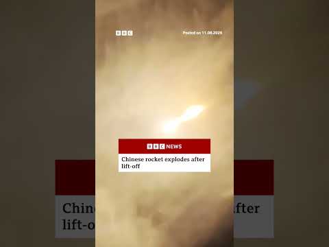 Chinese rocket explodes after lift-off. #China #BBCNews