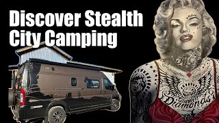 Stealth Vanlife Street Camping, Tacos Margarita in Indiana