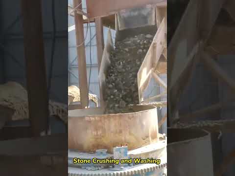 , title : 'Cone Crusher and Sand washing Machine in Stone Crushing Production Line'