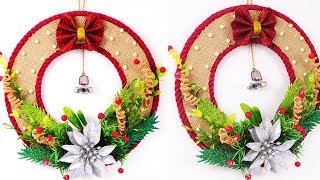 Beautiful DIY Christmas Deacoration Idea! How to Make Christmas Wreath at home!