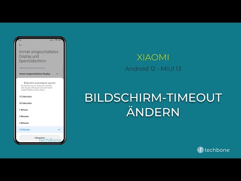 Bildschirm-Timeout ändern - Xiaomi [Android 12 - MIUI 13]