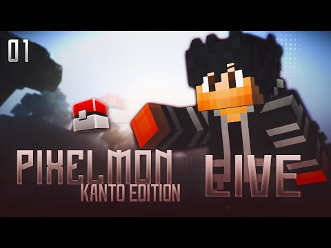 Live | Minecraft Pixelmon (Pokeballer) Kanto Adventures #1