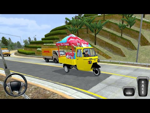 Piaggio APE AUTO ICECREAM TRUCK Bussid - Bus Simulator Indonesia - Bus Game Android Gameplay 