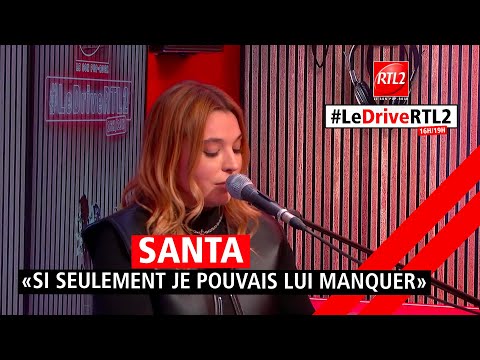 Santa interprète "Si seulement je pouvais lui manquer" dans #LeDriveRTL2 (25/03/24)