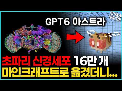 초파리 신경세포 16만개 마인크래프트로 옮겼더니...