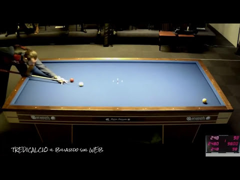 GARAVAGLIA vs STEVENS - Torneo Internazionale di Biliardo di Ikast Danimarca @TREDICALCIO