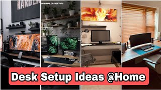 Computer Desk Setup ideas @home   #desksetup  #home  #homedecor  #office