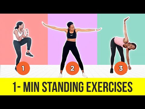 ⏱️ 1-MINUTE Standing Exercises - No Jumping - Weight Loss Workout 🔥