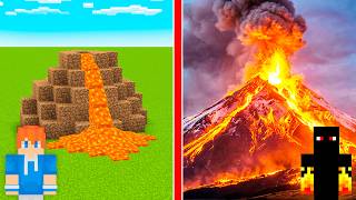 Casa no Vulcão de Noob vs Pro