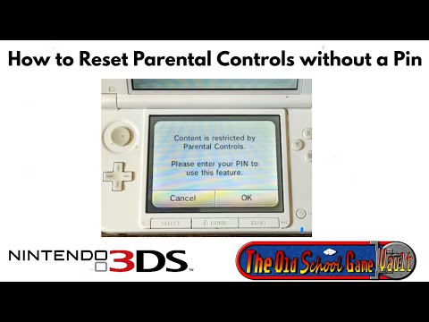 Reset Parental Controls on Nintendo 3DS Console without a PIN code