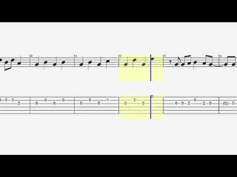Guitar Tab - Notes - 7 Years - Easy Guitar - Capo 3