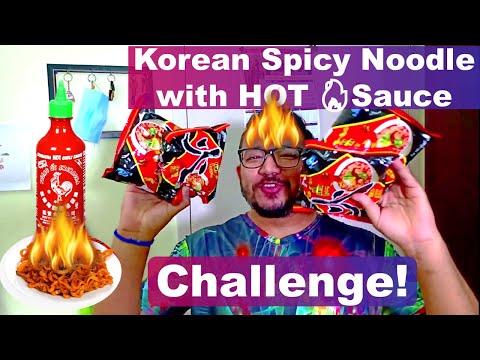 Korean Fire 🔥 Noodles with HOT 🔥Sauce Ever Eaten | extra hot 🔥spicy noodles 🥧Spicy Noodle Challenge!