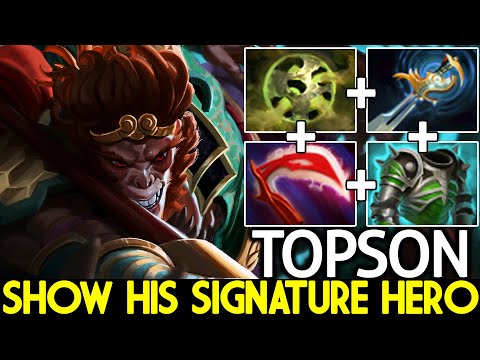 TOPSON [Monkey King] Signature Hero Destroy Mid Lane Dota 2