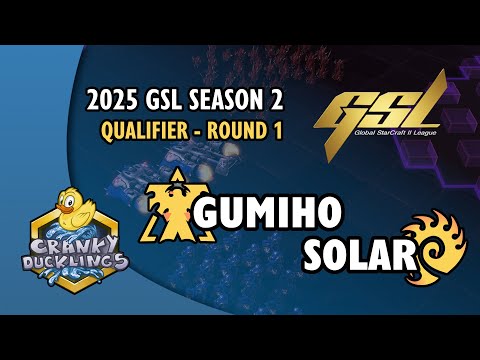 GuMiho vs Solar - TvZ | 2025 GSL Season 2: Qualifier - Round 1 | StarCraft 2 Tournament