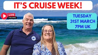 We Are Cruising This Week! Join Us LIVE Tuesday 31st March 7pm UK time!