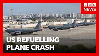 All six crew members killed after US refuelling plane crashes in Iraq | BBC News