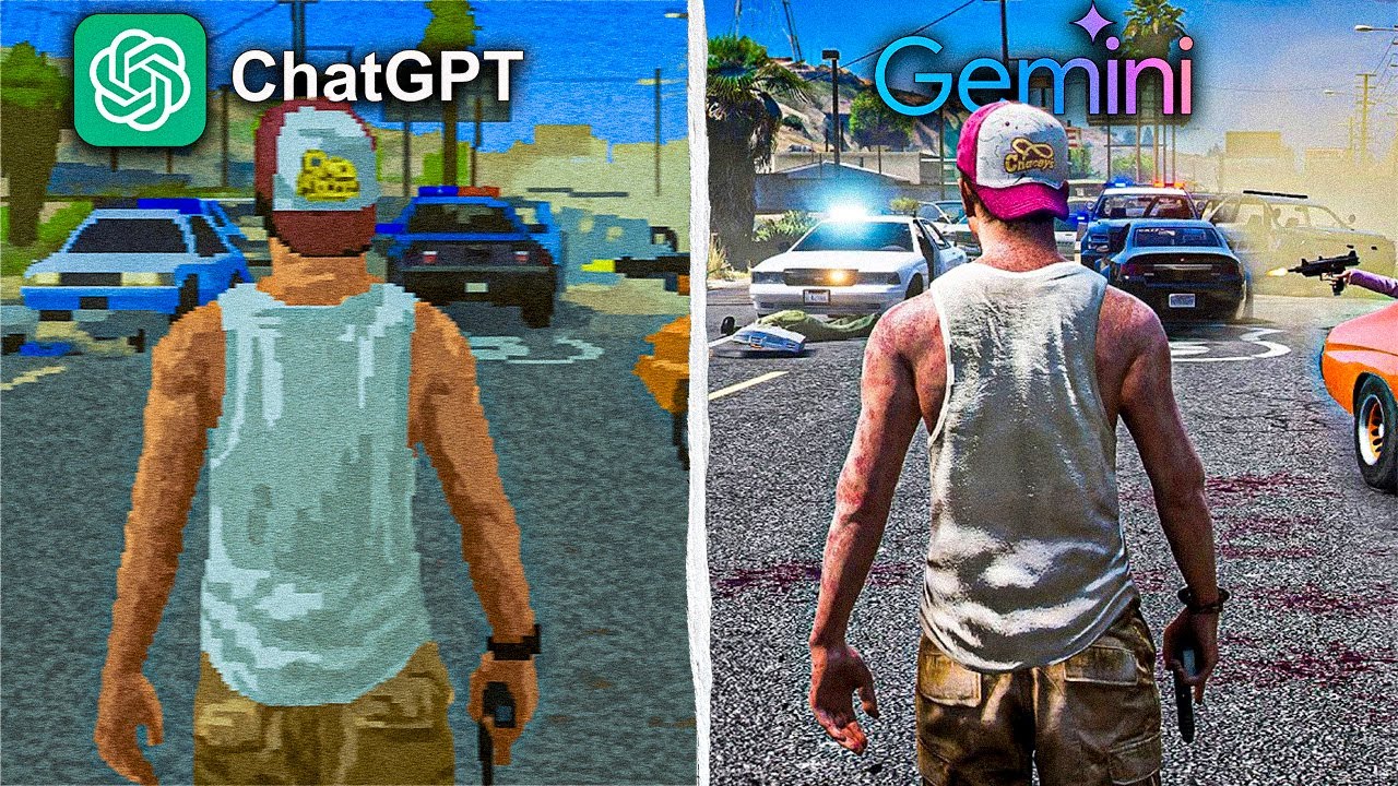ChatGPT vs Gemini Make GTA 6 From Scratch
