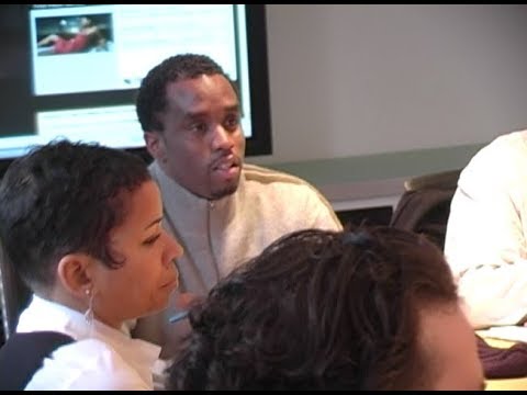 Diddy introduces Ryan Leslie & Cassie to Warner/Atlantic on March 9, 2006