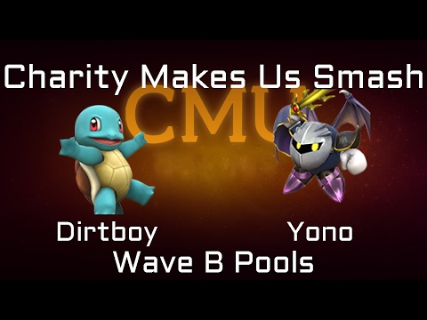 Charity Makes Us Smash Project M Wave B Pools -  Dirtboy (Squirtle) vs. Yono (Meta Knight)