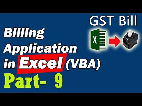 Billing Application in Excel VBA Part 9