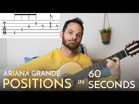 How to Play Positions on Guitar - Ariana Grande - 60 Second Guitar Lesson