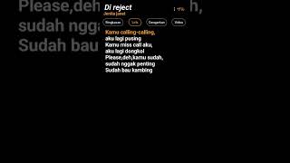 Download lagu Di reject🎧 #liriklagu #shorts mp3 Download lagu Di reject🎧 #liriklagu #shorts mp3