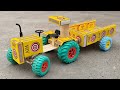 How To Make Tractor Trolley From Matchbox Diy Toy Mini Tractor Trolley Toys Project