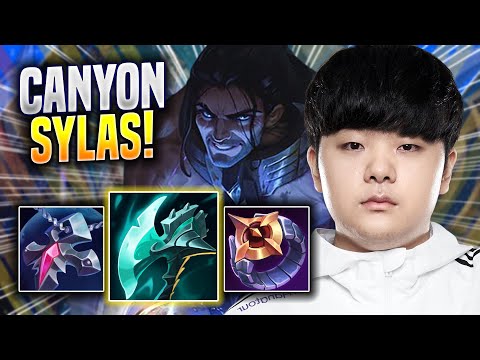 CANYON PERFECT GAME WITH SYLAS! - DK Canyon Plays Sylas JUNGLE vs Ekko! | Season 2023