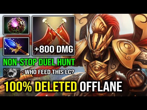NONSTOP DUEL HUNT +800 Damage Per Hit Octarine LC 100% Deleted Offlane Instant Duel Victory Dota 2