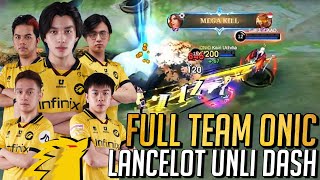 THIS IS HOW I MAXIMIZE LANCELOT'S DASH | FULL TEAM ONIC MPL ROSTER!