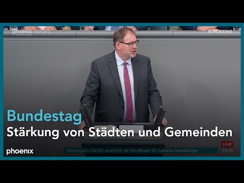 Bundestagsdebatte zur Stärkung von Städten und Gemeinden am 07.11.25