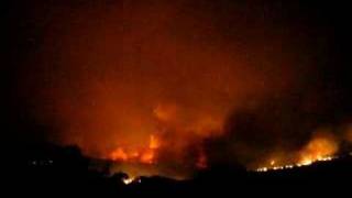 preview picture of video 'Santiago Canyon Fire at Foothill Ranch'