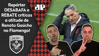 ‘O Renato pode, sim, fazer isso no Flamengo, o Rogério Ceni, não’; repórter desabafa e rebate crítica