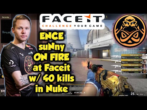 ENCE suNny ON FIRE at Faceit with 40 kills in Nuke