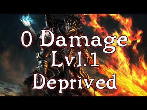 Worlds First 0 Damage Taken SL1 Run (Deprived) - Dark Souls 3