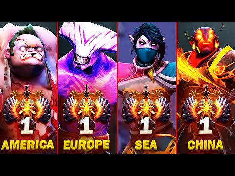 TOP-1 Rank of all regions - Best Dota 2 Players