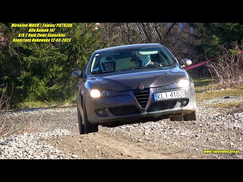 Mirosław WACH/Tomasz PIETRZAK-Alfa Romeo147-KJS 2 Rajd Ziemi Sanockiej Nagórzany Bukowsko 12-03-2023