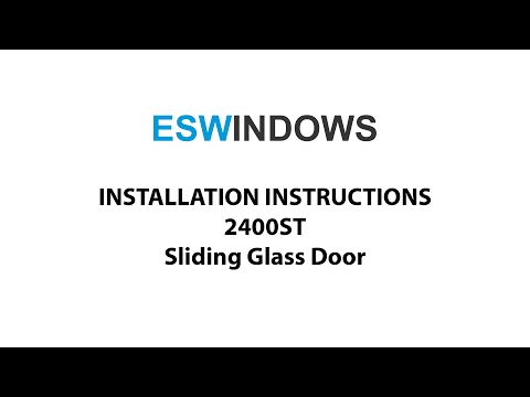 ESWindows Installation Instructions 2400 ST