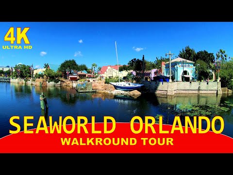 Seaworld Orlando, Florida | Walkround Tour | 4K