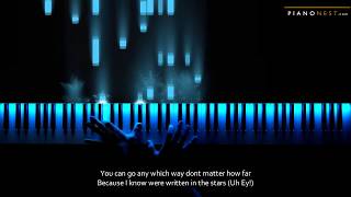 John Legend &amp; WENDY - Written In The Stars - Piano Karaoke / Sing Along Cover with Lyrics